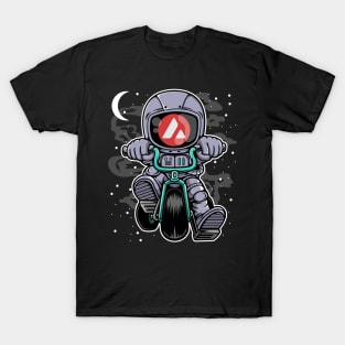 Astronaut Avalanche AVAX Coin To The Moon Crypto Token Cryptocurrency Wallet Birthday Gift For Men Women Kids T-Shirt